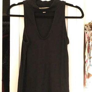 Black cutout tank top worn once